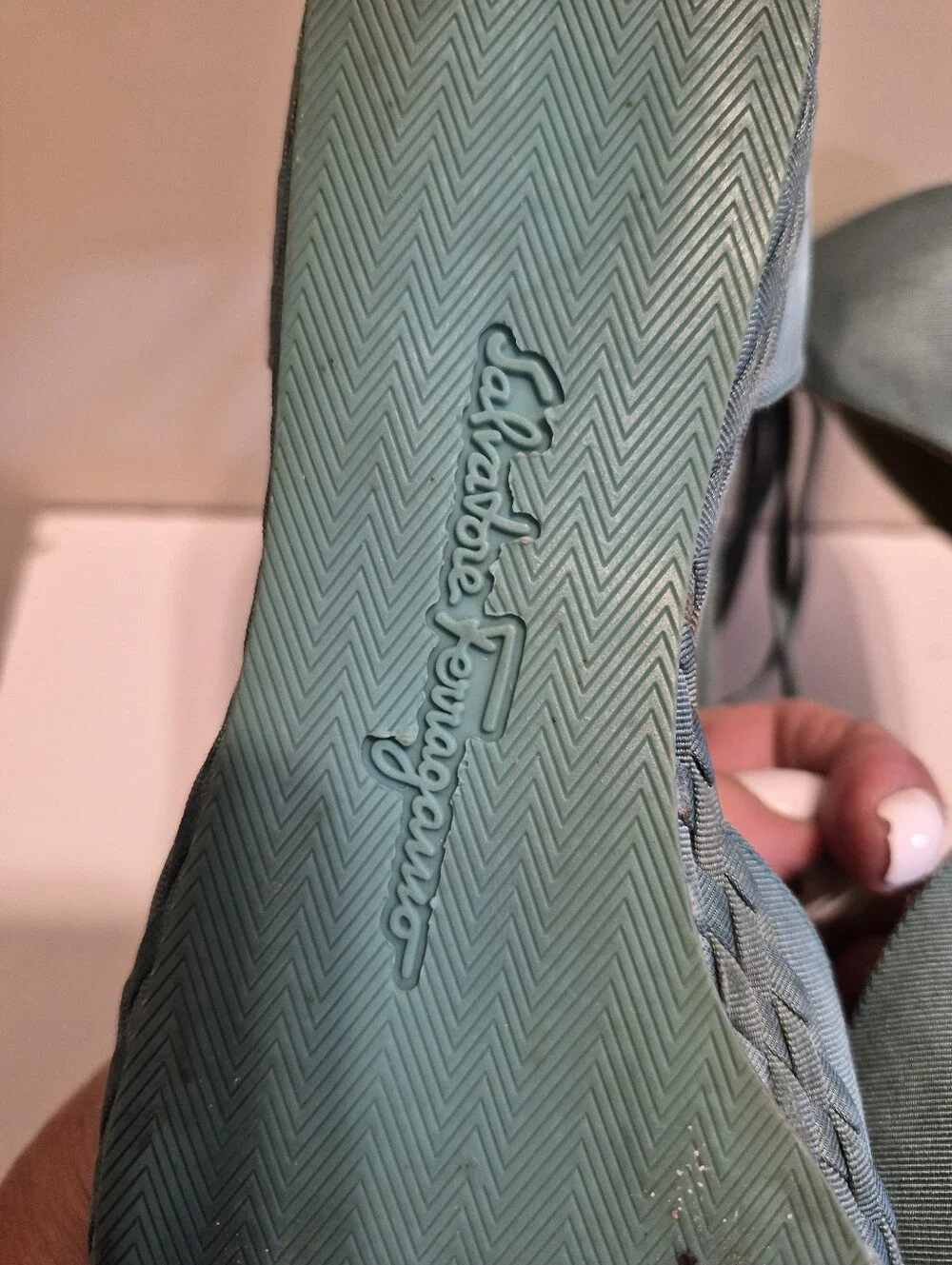 Salvatore Ferragamo Aquamarine Raw Silk Lace-Up Flat Espadrilles Sz.8 Ret. $895